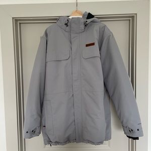 Columbia Mens Hooded Coat XL NWOT - OmniHeat Jackey, Gray